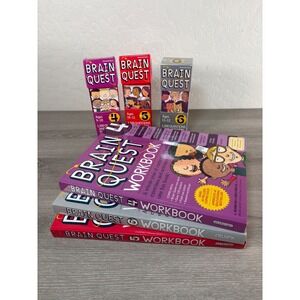 Brain Quest Workbooks and Card Decks 4,5,‎ 6-  Educational Learning Ages 4-12